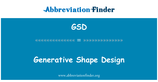 GSD: Generatieve vorm ontwerp