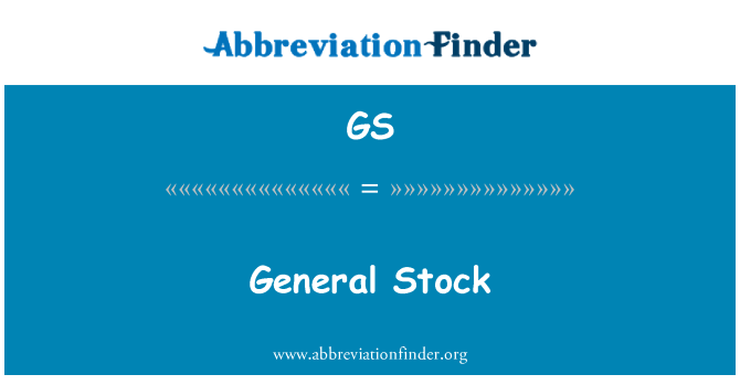 GS: Almindelige bestand