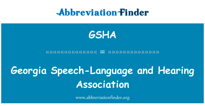 GSHA: Audizione associazione e Georgia di discorso-lingua