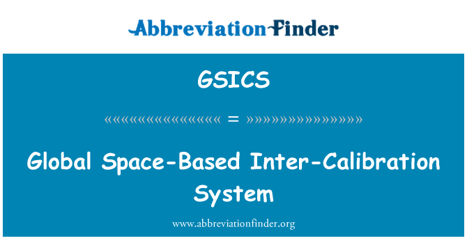 GSICS: Globale rombaserte mellom kalibrering System