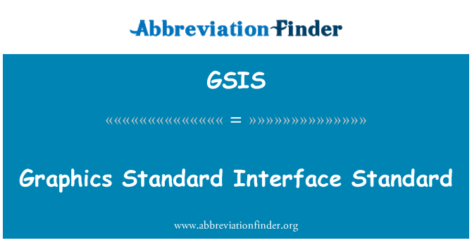 GSIS: Graafika standardliidest standardi