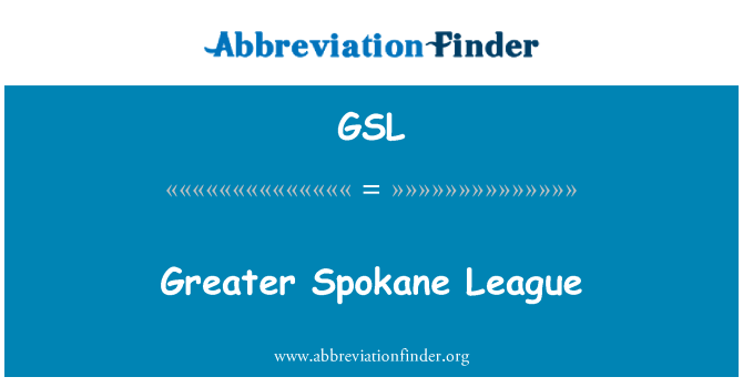 GSL: Večja Spokane liga