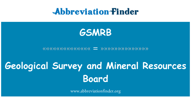 GSMRB: Sondaj géologique ak resous Mineral n. planch