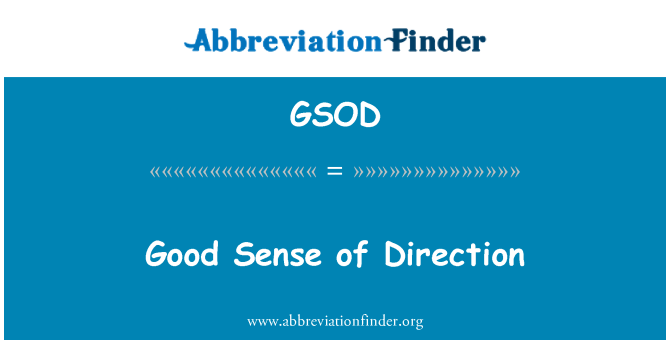 GSOD: Bon konsèy direksyon
