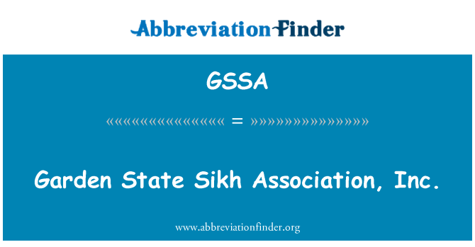 GSSA: Garden State Sikh Association, Inc.