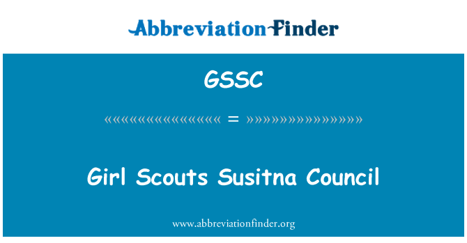 GSSC: Nữ Hướng đạo sinh Susitna hội đồng