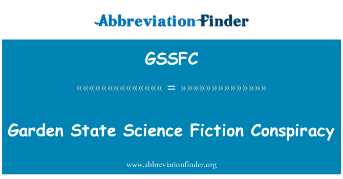 GSSFC: Garden State Science Fiction konspiration