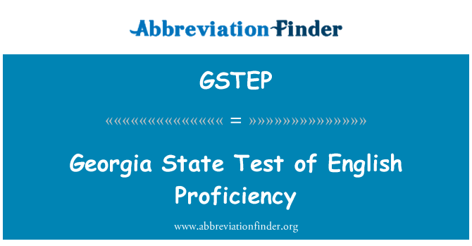 GSTEP: Gruzija stanje Test znanje angleščine