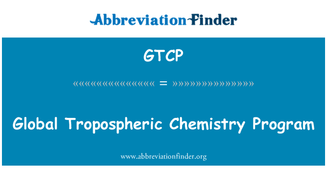 GTCP: Troposfēras pasaules ķīmijas programmā