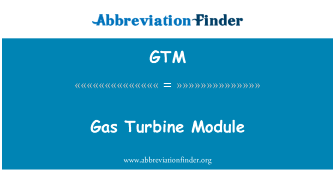 GTM: Modul turbin gas