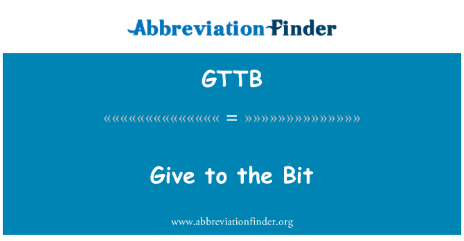 GTTB: 給位