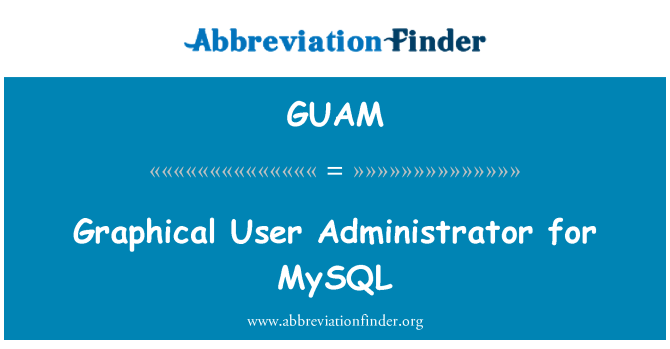 GUAM: Grafika utent amministratur għal MySQL