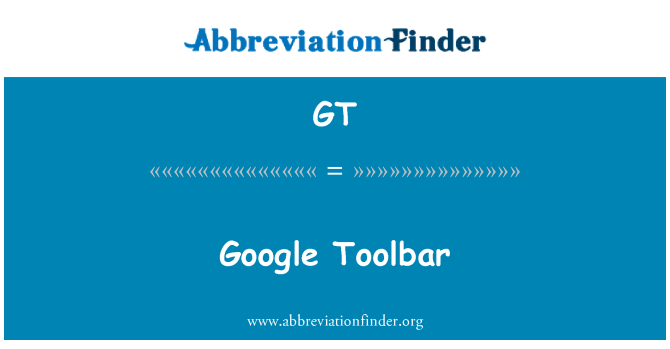 GT: Lišta Google Toolbar