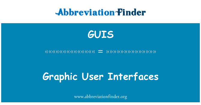 GUIS: Antaramuka grafik pengguna