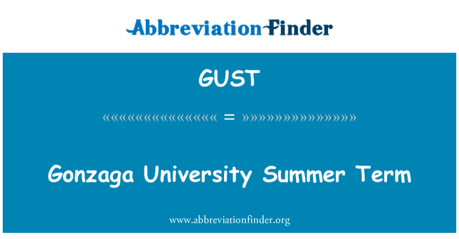 GUST: Gonzaga University poletni semester