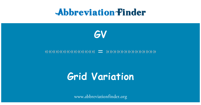GV: 网格变化