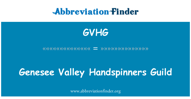 GVHG: Genesee dalen Handspinners Guild