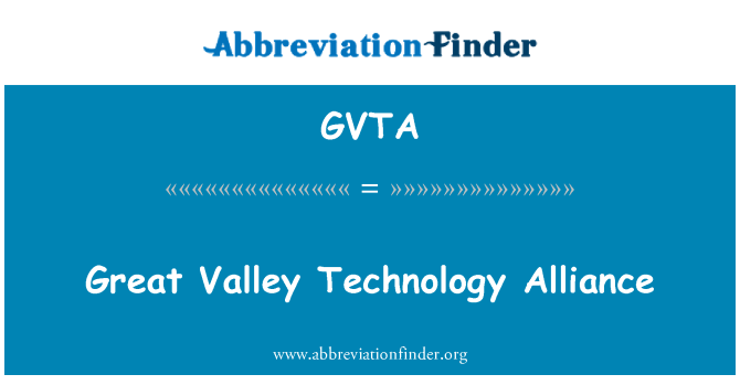 GVTA: Velké údolí technologie Aliance