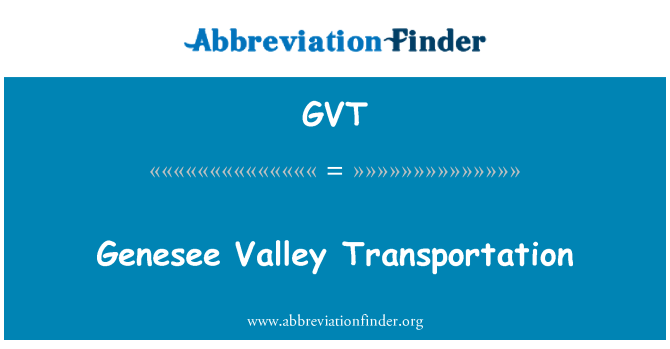 GVT: Genesee Valley Transportation