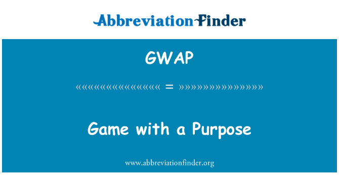GWAP: Jwèt ak yon lide