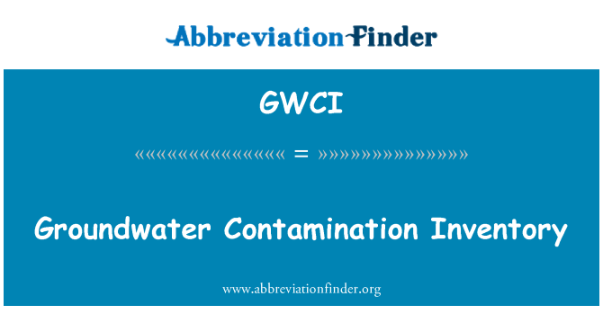 GWCI: Inventarju ta ' kontaminazzjoni ta ' ilma tal-qiegħ