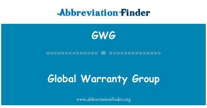 GWG: Globale Warranty Group