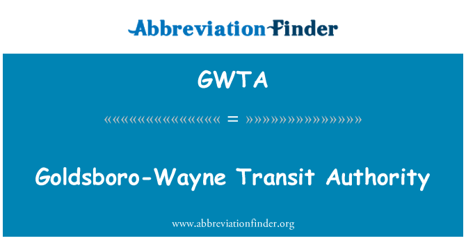 GWTA: Autoridad de tránsito de Goldsboro-Wayne