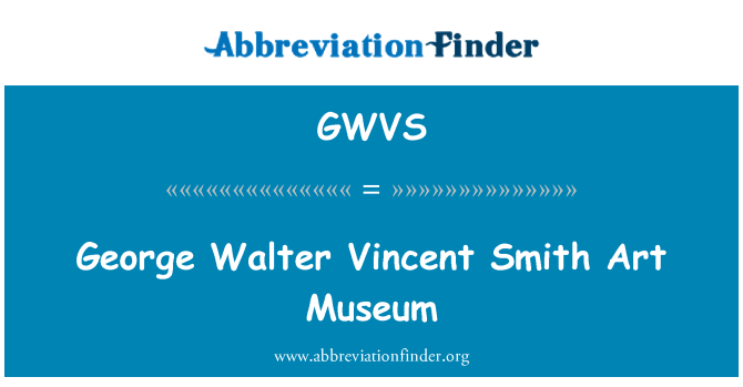 GWVS: George Walter Vincent Smith kunstimuuseum