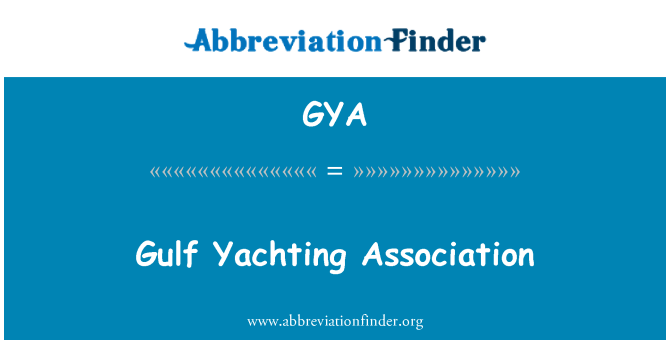 GYA: Asociaţia de Yachting din Golf