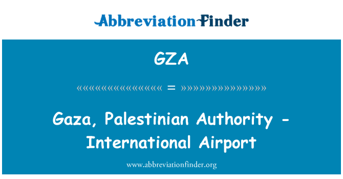 GZA: Gaza, Palestinian Authority - International Airport