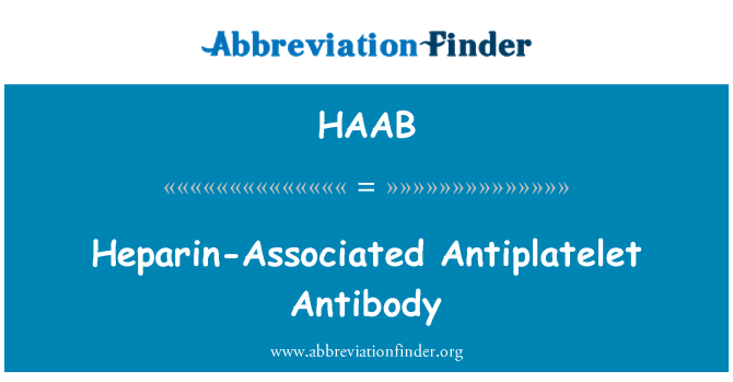 HAAB: Anticuerpos antiplaquetarios heparina-asociada