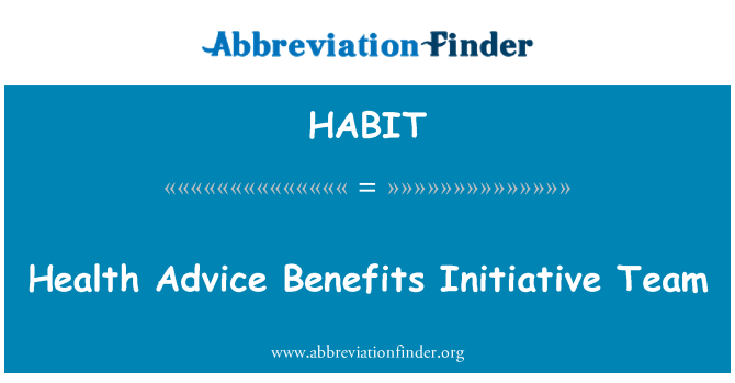 HABIT: Pariri tas-saħħa benefiċċji tim inizjattiva