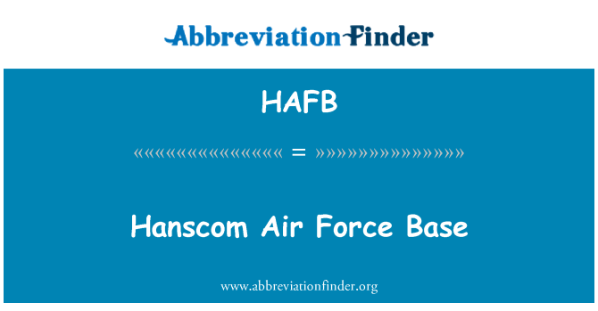HAFB: База ВВС Хэнском