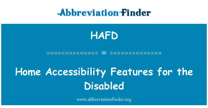 HAFD: 弱能人士的家庭協助工具