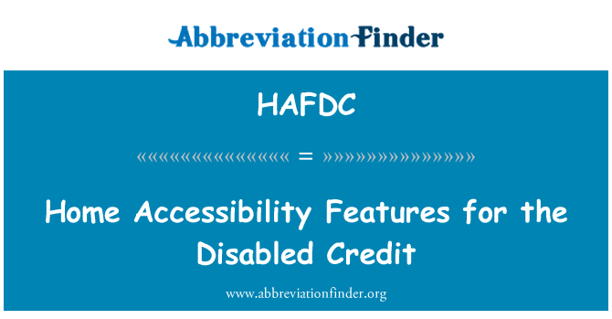 HAFDC: Aparans D' kay pou tout kredi andikape