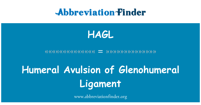 HAGL: Humeru Avulsion glenohumerálního vazu