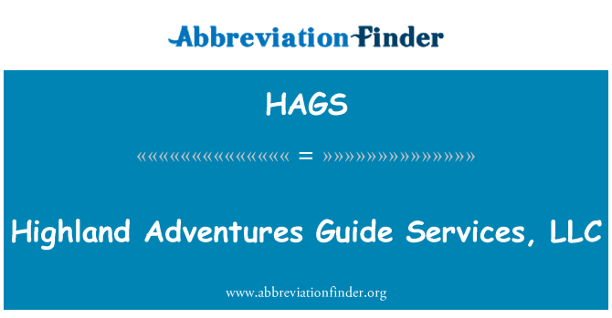 HAGS: Highland Aventures gid sèvis, LLC