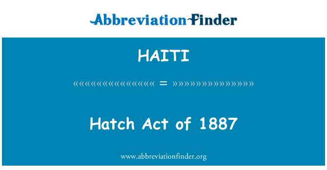 HAITI: Otvor čin 1887