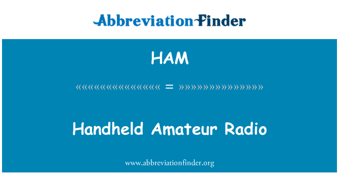 HAM: Handheld Amateur Radio