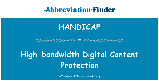 HANDICAP: Pwoteksyon Contenu Digital segondè-la