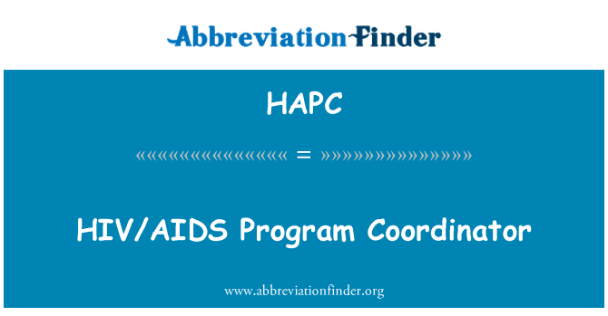 HAPC: HIV/AIDS-programsamordnare