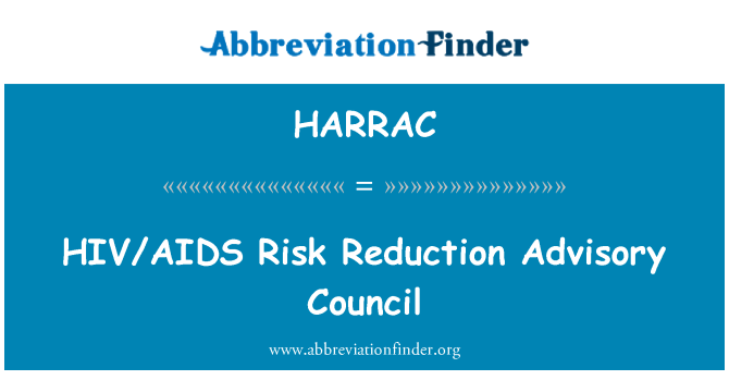 HARRAC: HIV/AIDS risico vermindering adviesraad