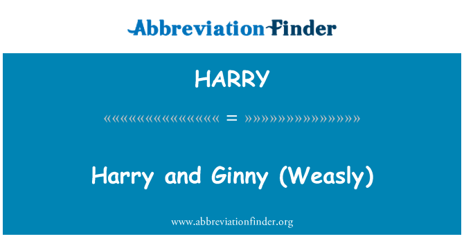 HARRY: Harry i Ginny (Weasly)