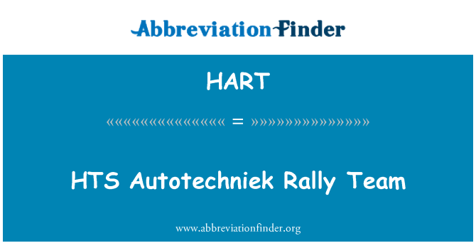 HART: HTS Autotechniek Rally Team