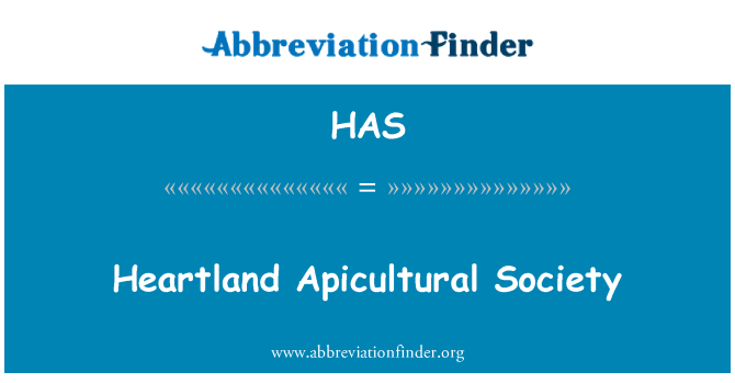 HAS: Heartland Apicultural masyarakat