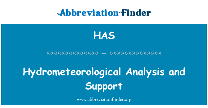 HAS: Analiz hydrometeorological ak sipò