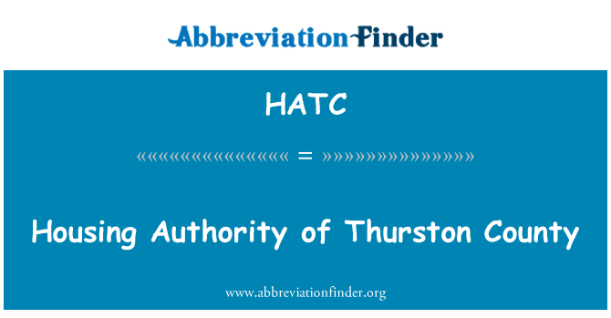 HATC: Housing Authority of Thurston County