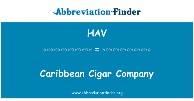 HAV: Caribbean Cigar Company