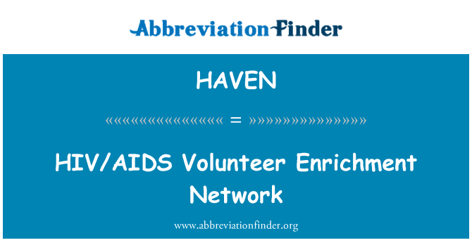 HAVEN: HIV/AIDS prostovoljec Network obogatitev