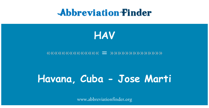 HAV: Havana, Kuba - Jose Marti